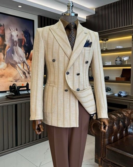 Johlan Custom Cream Suit